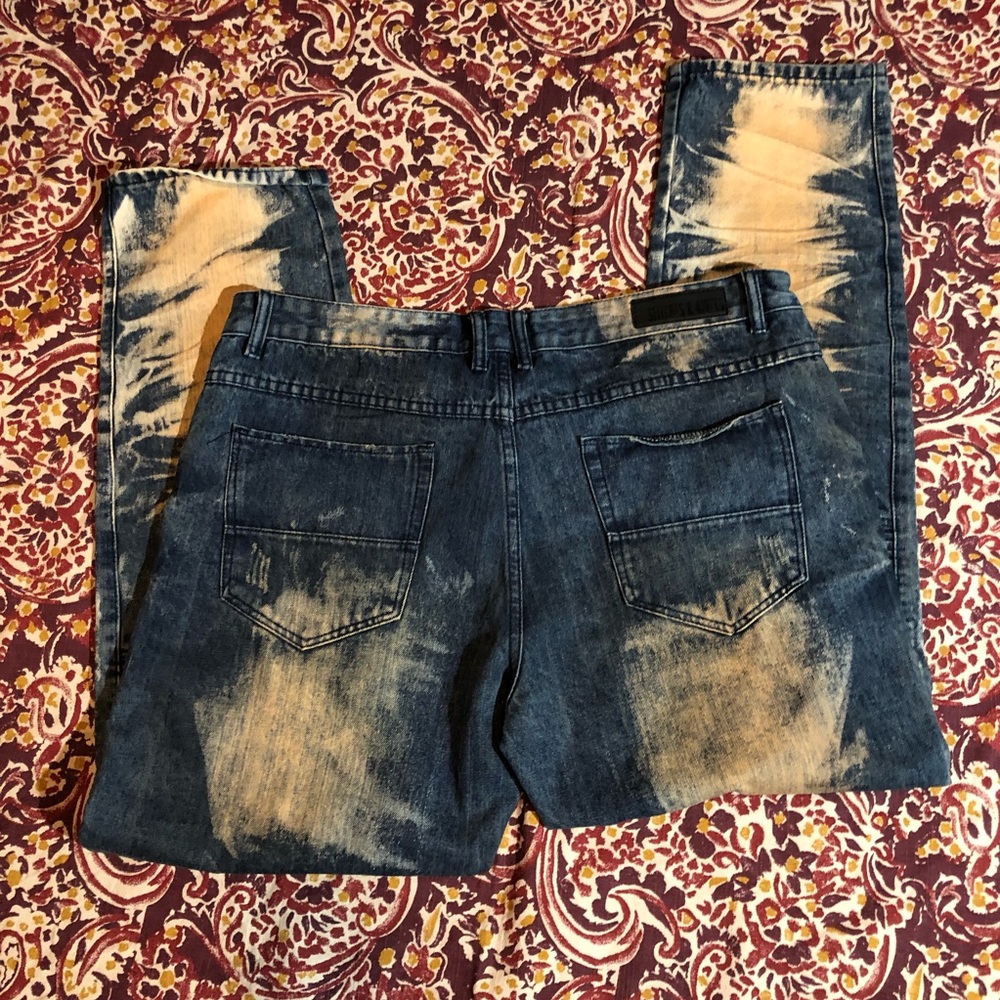 Stitches & Rivets Acid Washed Jeans - Picture 4 of 6